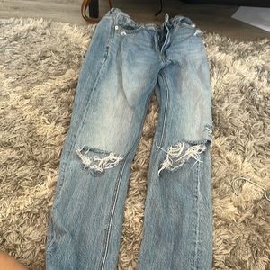 american eagle high waisted jeans